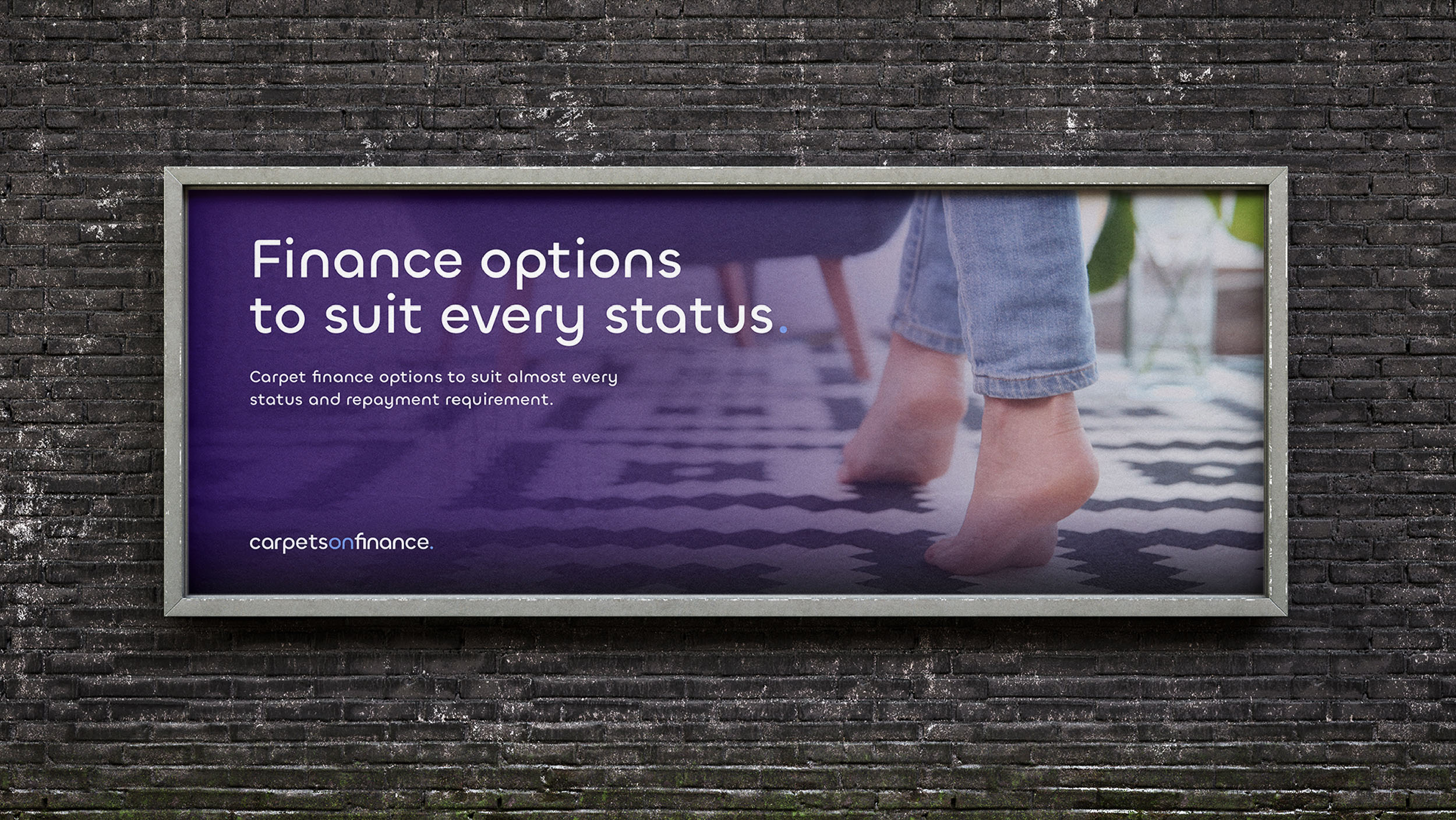 Billboard promotional image for finance company