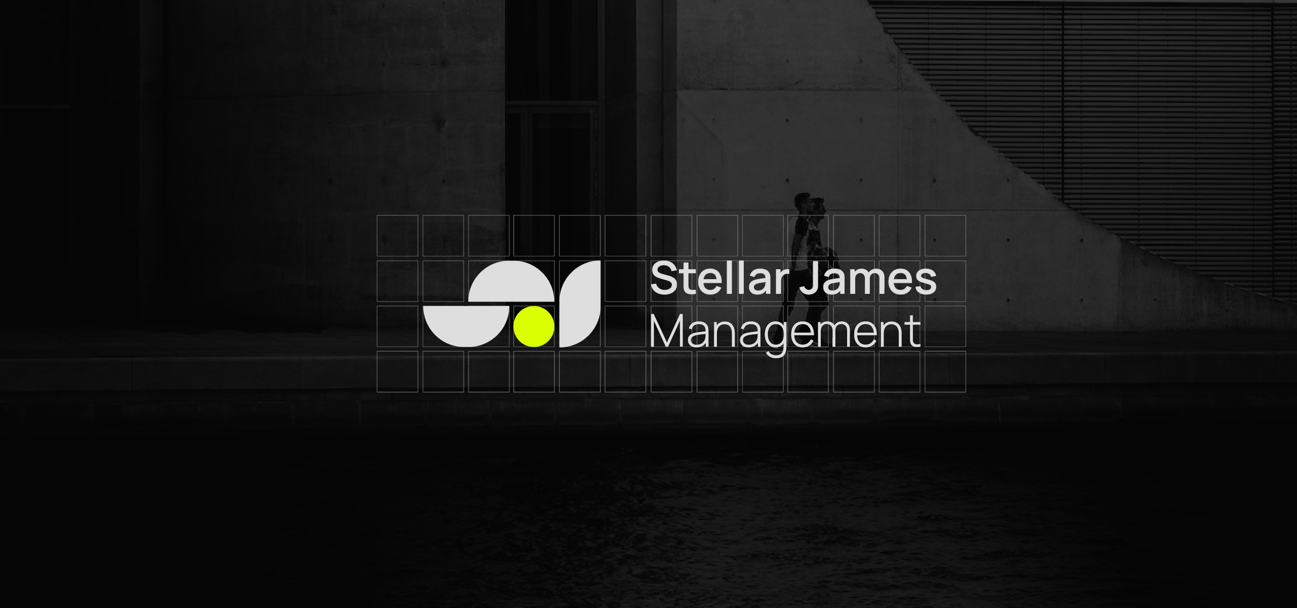Stellar James Management full lockup logo design